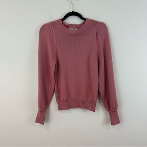 525 America Evereve Dusty Rose Finley Puff Pullover Sweater Size XS NWT